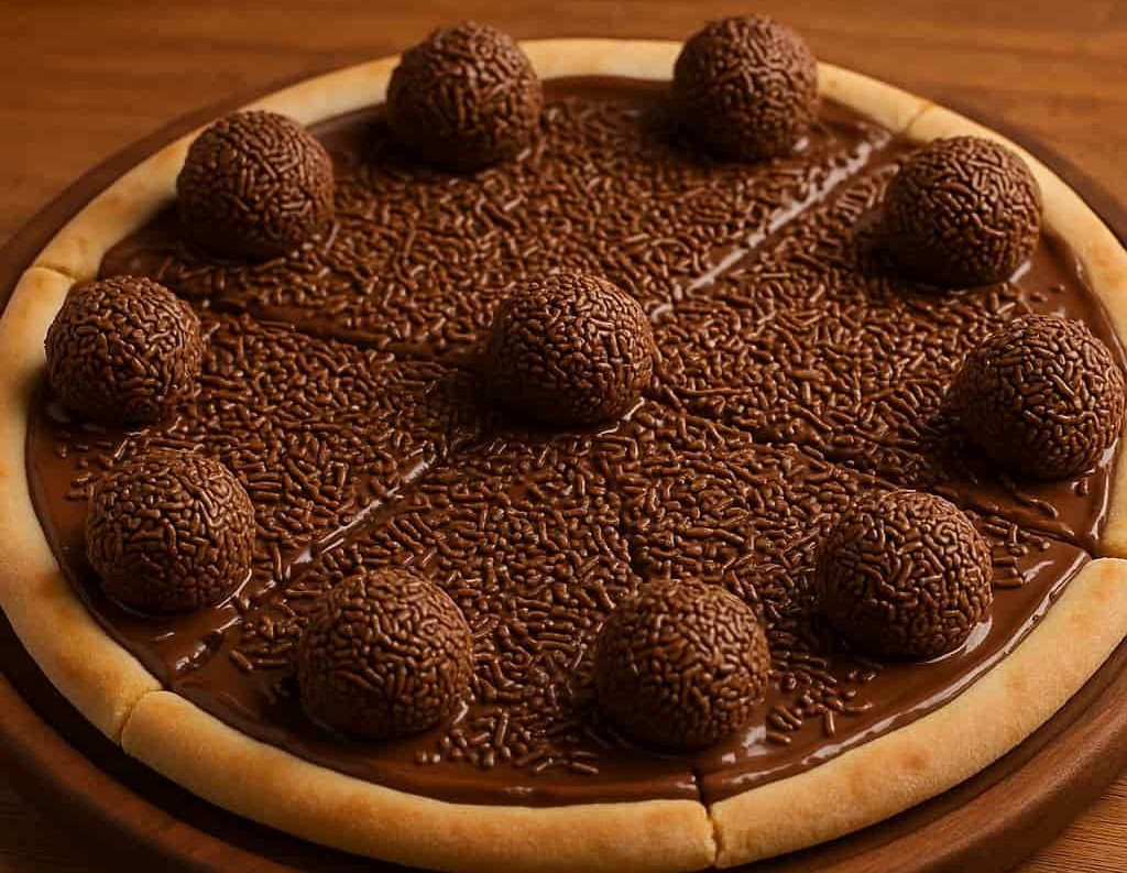 Pizzas de Chocolate e Brigadeiros